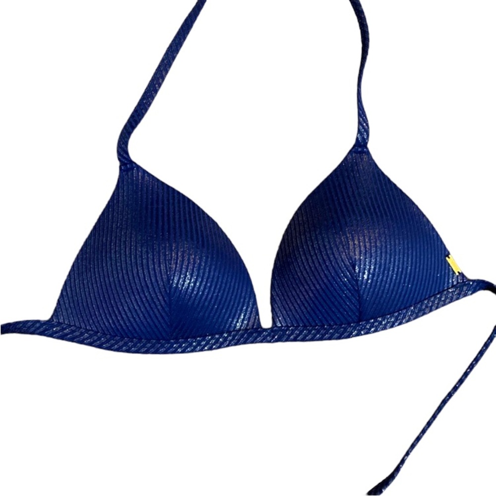 PINK Victoria’s Secret Blue Shimmery Bikini Top. Size Small.

Make An Offer.